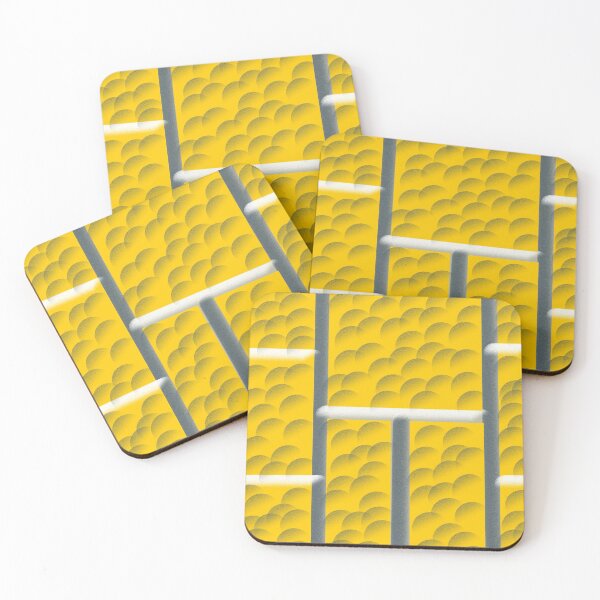 Item preview, Grey and white lines on cloudy yellow designed and sold by MsArtyCrafts.