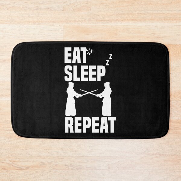Item preview, Eat Sleep Kendo Protection Gear Swordfighter Shinai designed and sold by Nessshirts.