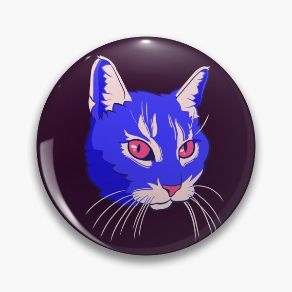 Artikelvorschau, Katze in Blau und Pink entworfen und verkauft von katesteele.