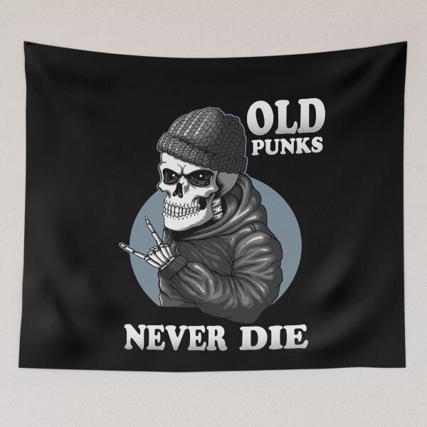 Item preview, old punks never die designed and sold by Buzzbazaar.