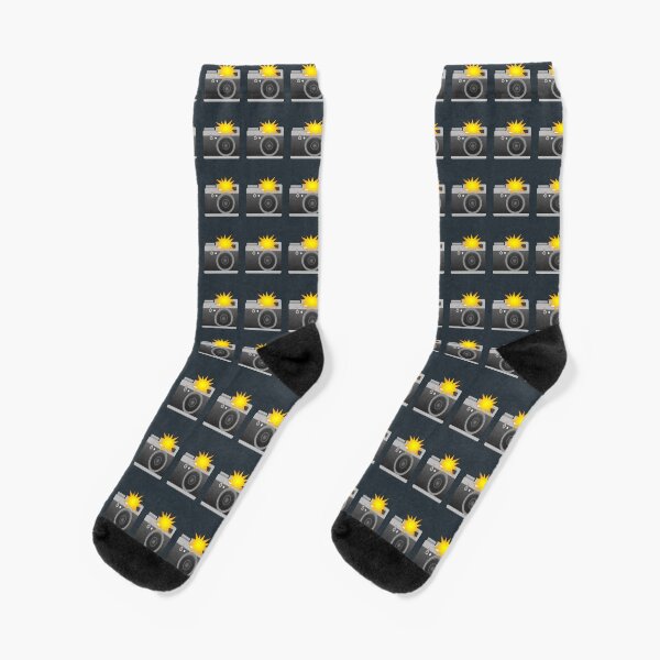 Camera with Flash Gift for photographers Socks
