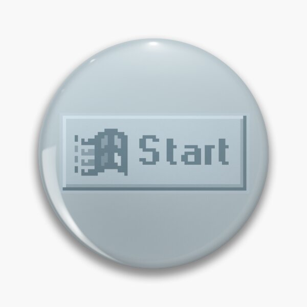 Item preview, Start Button Blue designed and sold by pinkmonkeybird.