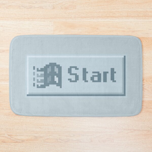 Item preview, Start Button Blue designed and sold by pinkmonkeybird.