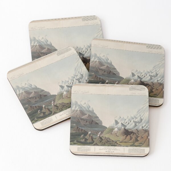 Item preview, Old Mountains of The World Map (1816) Vintage Global Topography Comparative Chart designed and sold by BravuraMedia.