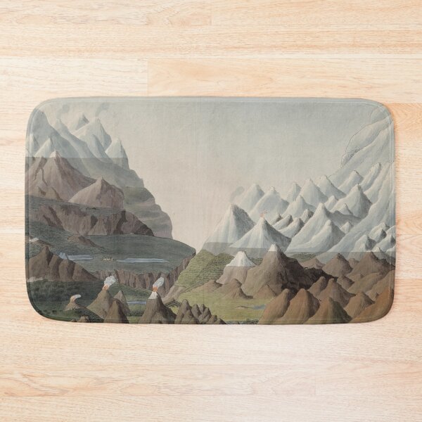 Item preview, Old Mountains of The World Map (1816) Vintage Global Topography Comparative Chart designed and sold by BravuraMedia.