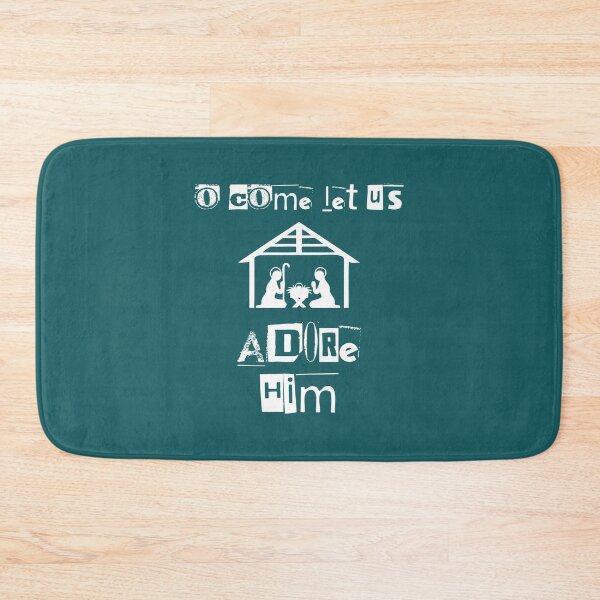 Item preview, Christian Christmas Design - O Come Let us Adore Him designed and sold by simplydesignart.