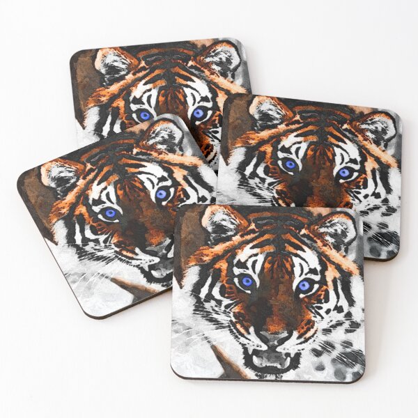Item preview, Siberian Tiger with Blue Eye designed and sold by tee4shirt.