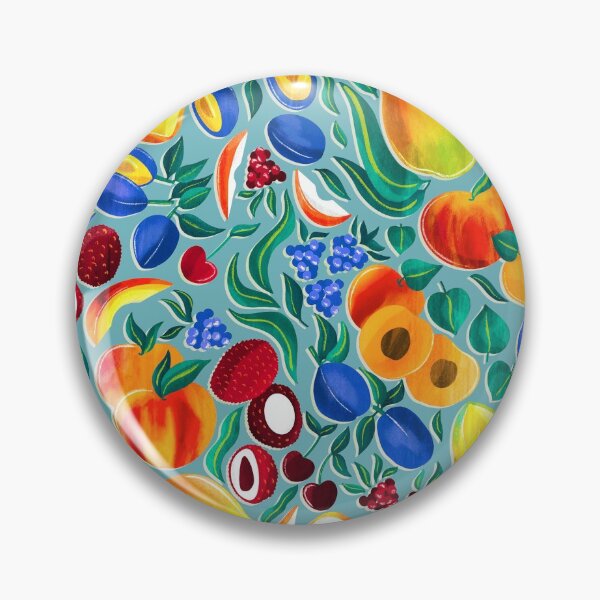 Item preview, Stone Fruit Fiesta - Blue designed and sold by TigaTiga.