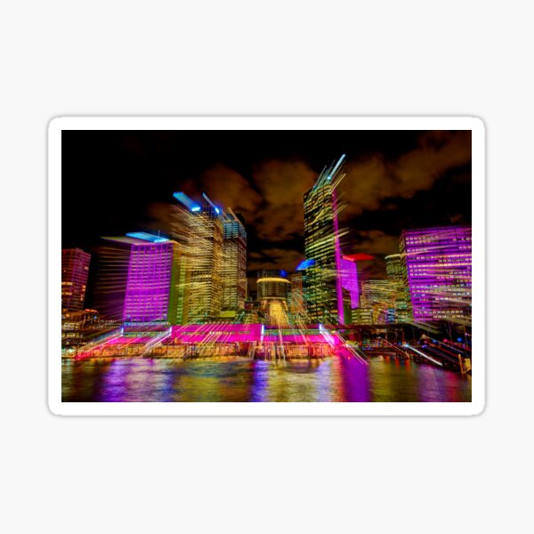 Warp Speed City Sticker