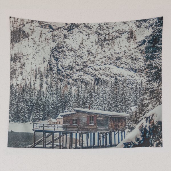 Item preview, Braies lake in winter designed and sold by Adventuredream.