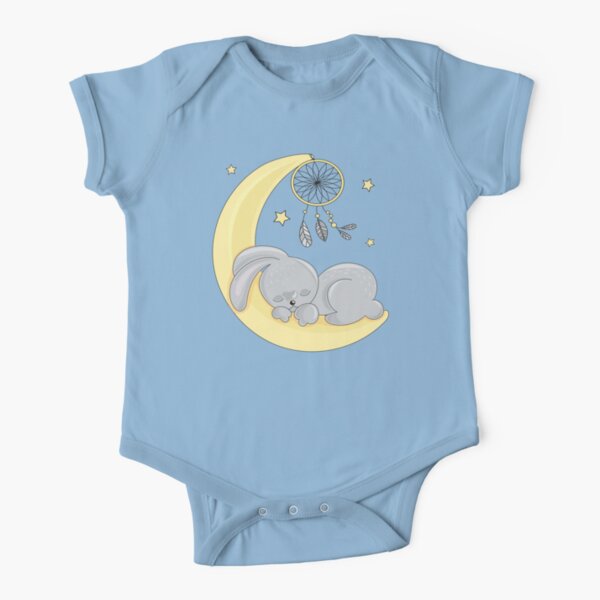 Gute Nacht Hase Baby Body Kurzarm