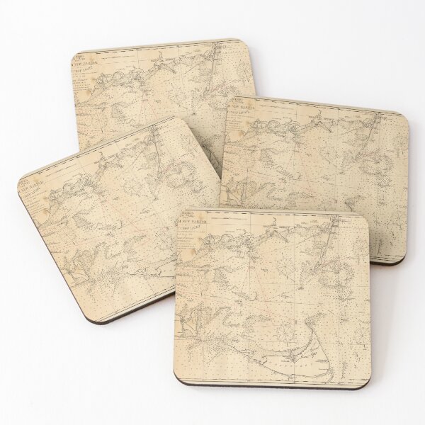 Item preview, Old Nantucket & Cape Cod Map (1894) Vintage Coastal Massachusetts Chart designed and sold by BravuraMedia.