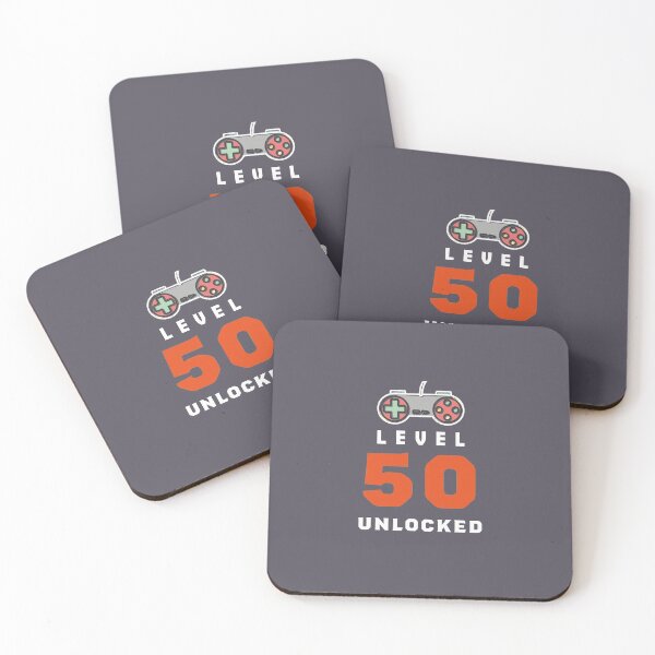 Item preview, Level 50 Unlocked, 50th Birthday Gift,Funny Gamer Birthday Gift for Family and Friends designed and sold by Boom-llqb.