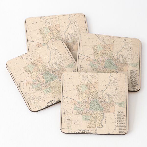 Item preview, Old Napa CA Map (1879) Vintage California Wine Country Atlas designed and sold by BravuraMedia.
