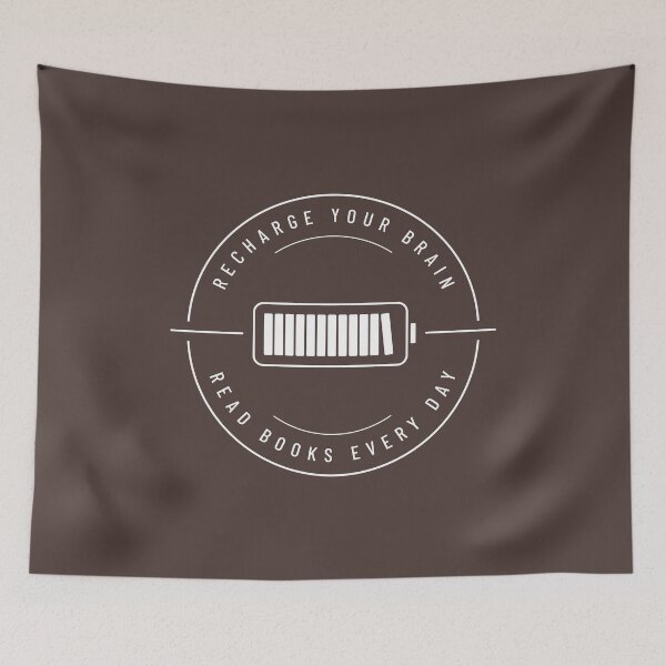 Item preview, Recharge Your Brain – Read Books Every Day designed and sold by Geek Updated.