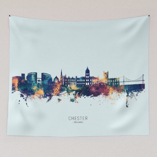 Item preview, Chester England Skyline designed and sold by ArtPrints.