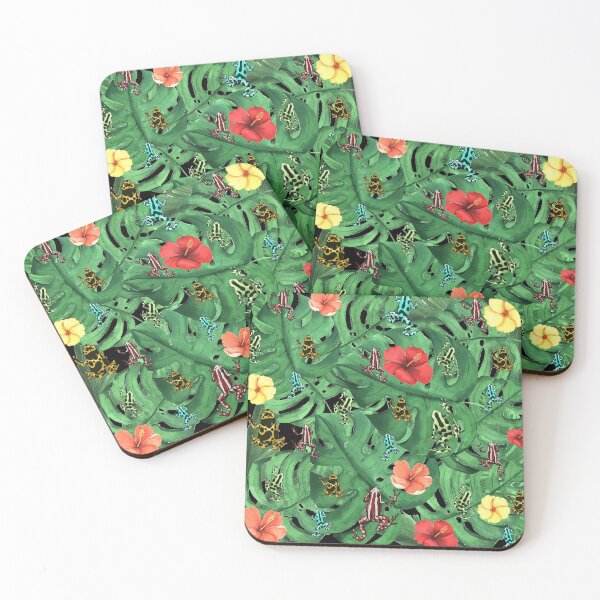 Item preview, Poison Dart frog whit flowers designed and sold by PawsoMania.