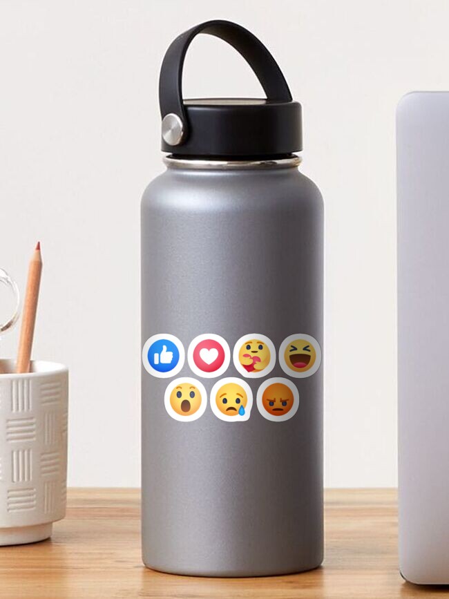 Thumbnail 1 of 3, Sticker, Facebook Emoji React Sticker Pack designed and sold by sticker-stacker.