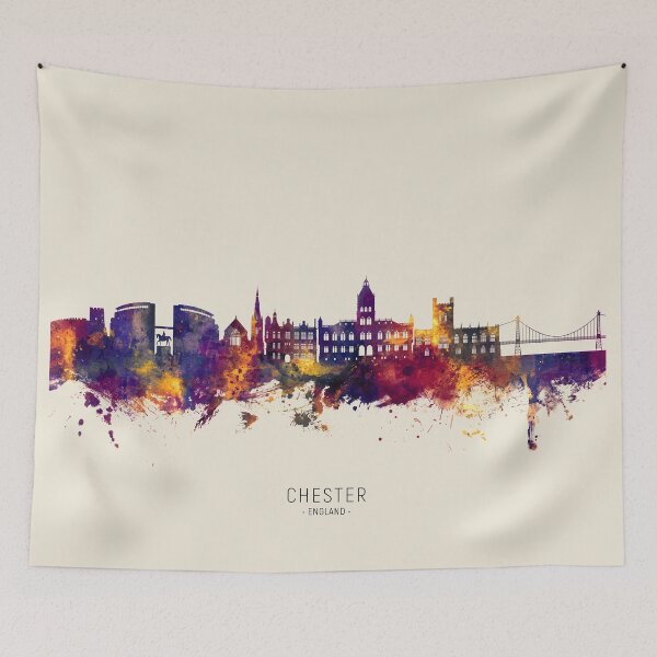 Item preview, Chester England Skyline designed and sold by ArtPrints.