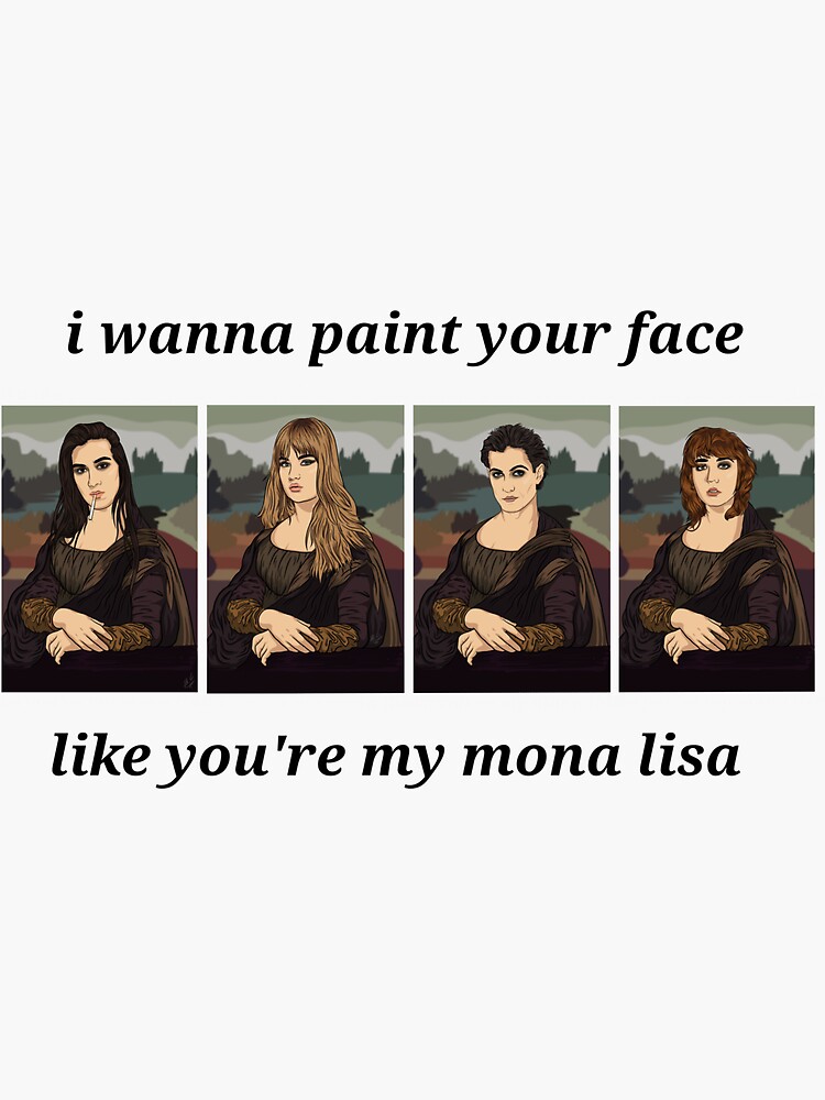 "Måneskin I wanna be your slave inspired Mona Lisa group design