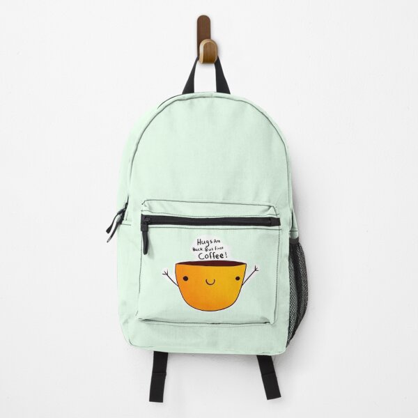 Item preview, Hugs are back but first coffee! designed and sold by maisiriva.