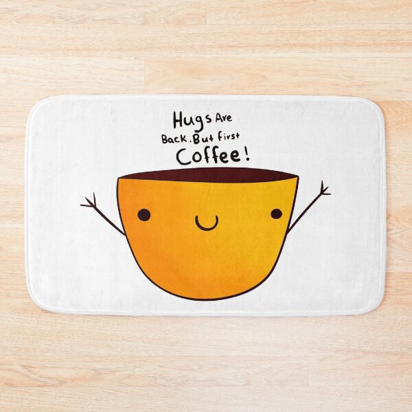 Item preview, Hugs are back but first coffee! designed and sold by maisiriva.