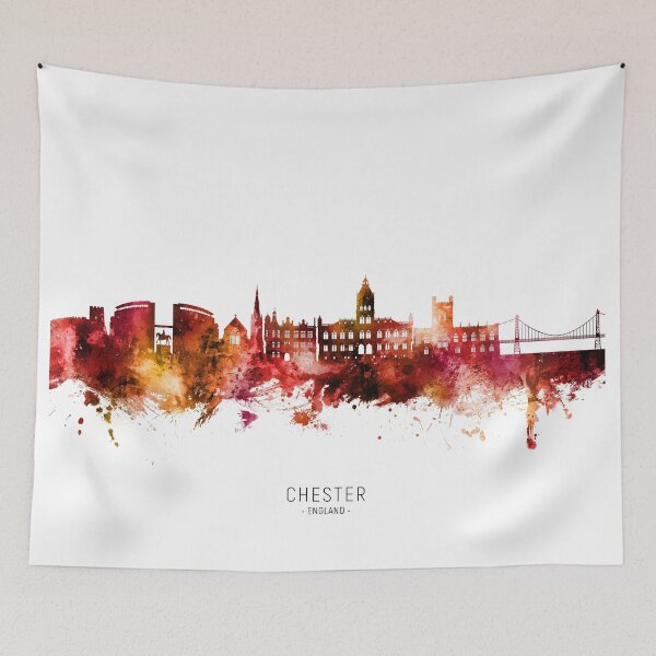 Item preview, Chester England Skyline designed and sold by ArtPrints.