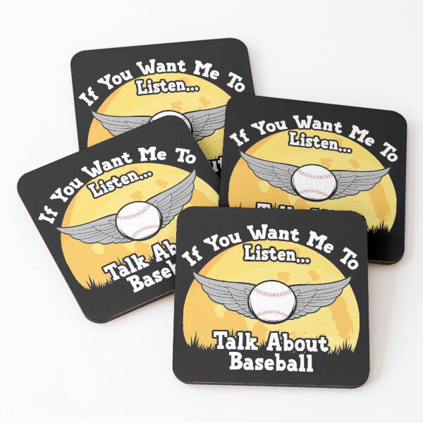 Item preview, If You Want Me To Listen... Talk About Baseball Funny illustration vintage  designed and sold by KO-Design.