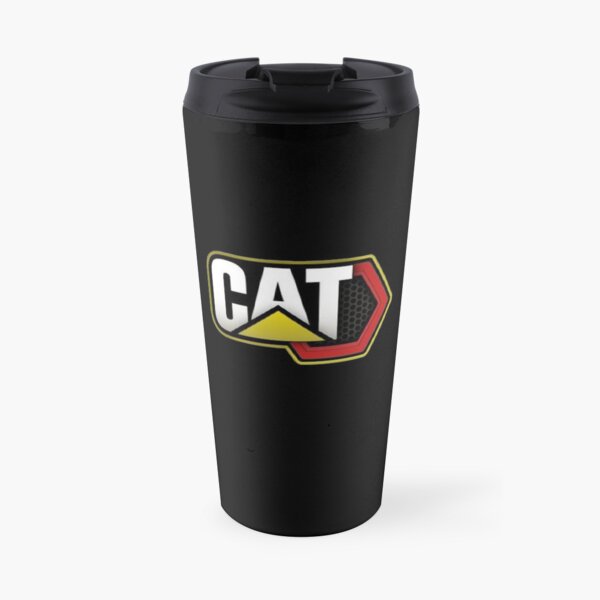 Gelbe Katzen-Raupe Thermobecher