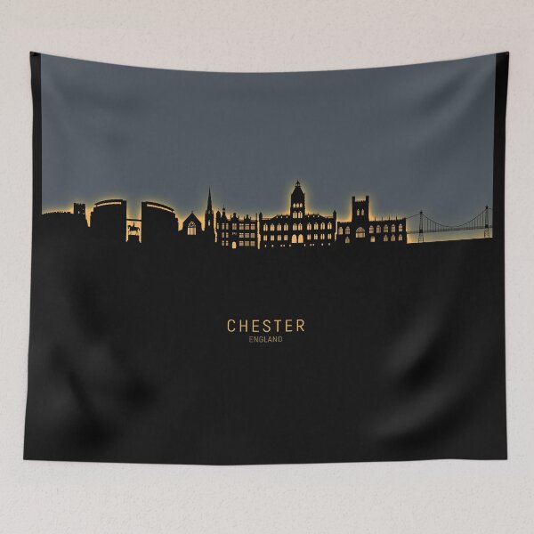 Item preview, Chester England Skyline designed and sold by ArtPrints.