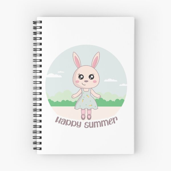 Item preview, happy summer with little cute bunny designed and sold by happyartbymary.