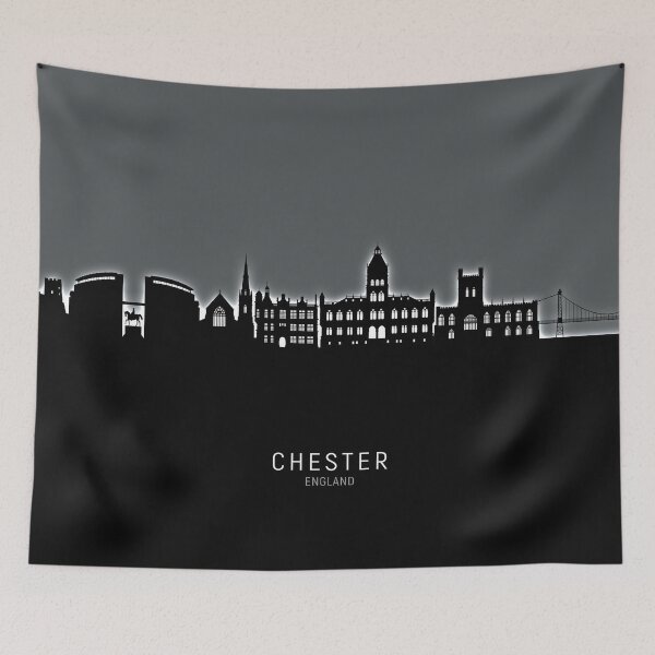 Item preview, Chester England Skyline designed and sold by ArtPrints.