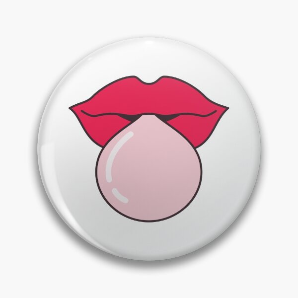Item preview, Pop woman red lips blowing bubble gum designed and sold by GarikProst.