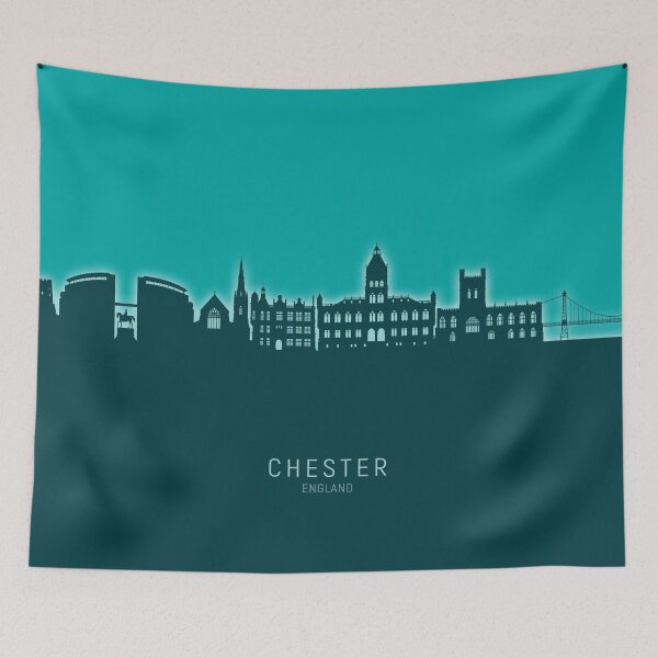 Item preview, Chester England Skyline designed and sold by ArtPrints.