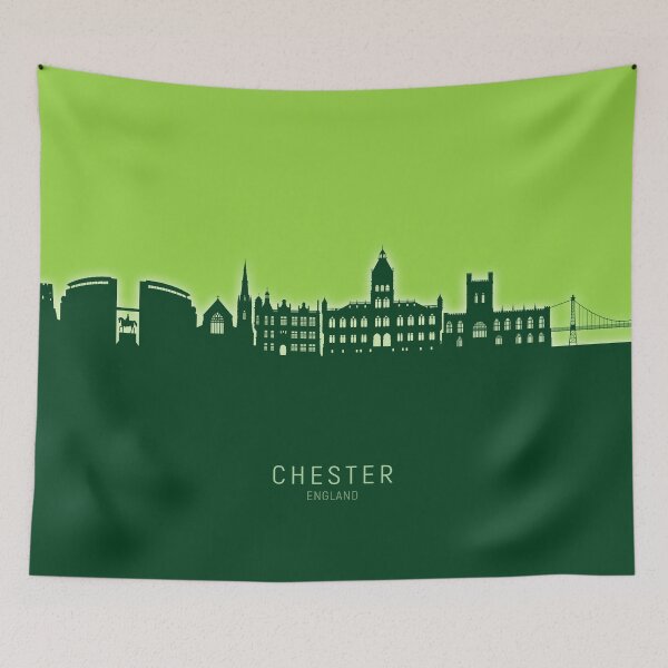 Item preview, Chester England Skyline designed and sold by ArtPrints.