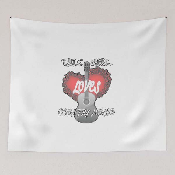 Item preview, This girl loves country music  designed and sold by A-T-H.