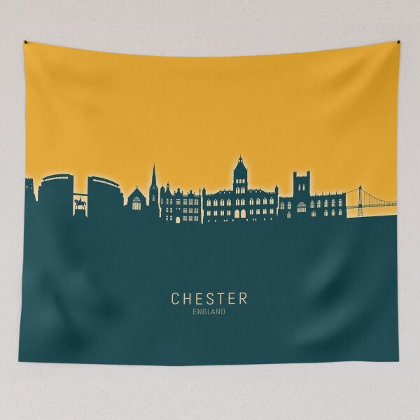 Item preview, Chester England Skyline designed and sold by ArtPrints.