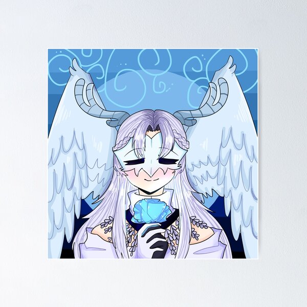 Item preview, Mitraplacidus with a light blue rose designed and sold by caramlfnnn.