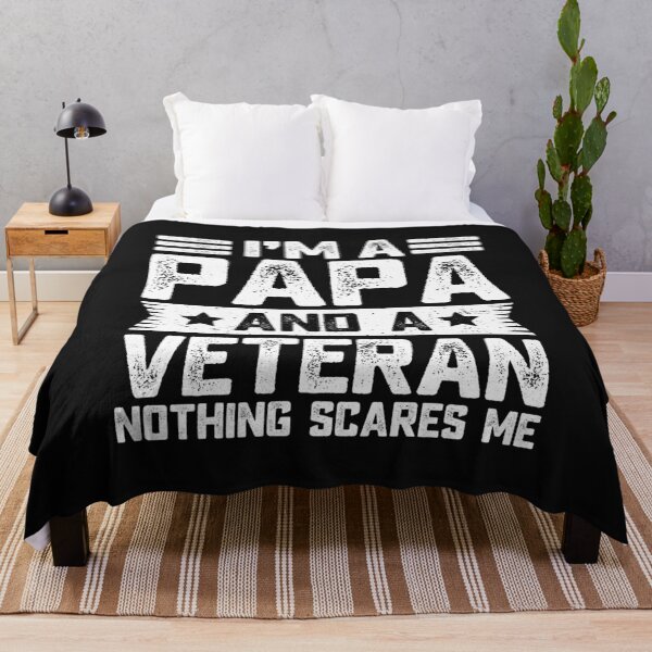 Item preview, I'm A Papa And a Veteran Nothing Scares Grandpa Funny Saying Sarcastic Dad Joke designed and sold by alenaz.