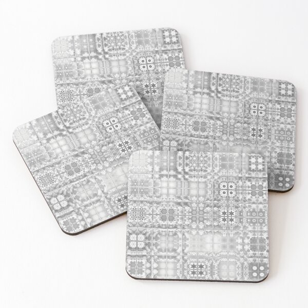 Item preview, Azulejos de nubes plateadas descoloridas designed and sold by BoundedChaos.