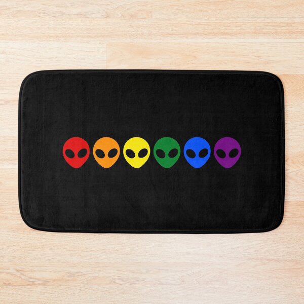 Item preview, Rainbow Flag in Alien Heads designed and sold by kissmebro.