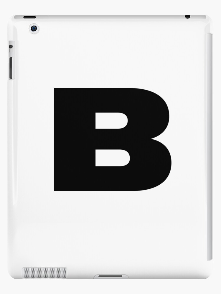 "Bold Monogram Letter B" IPad Case & Skin By JustSeasons | Redbubble