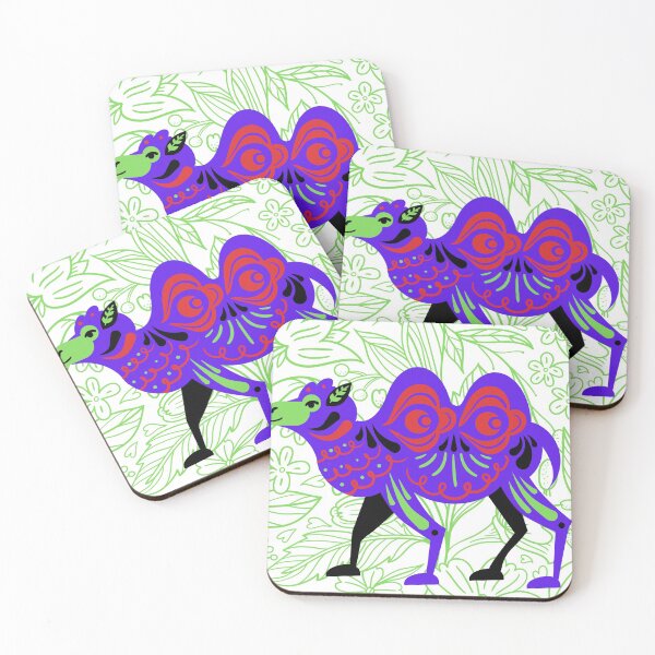 Item preview, Colorfully Decorated Camel  designed and sold by UsaHappyArt.