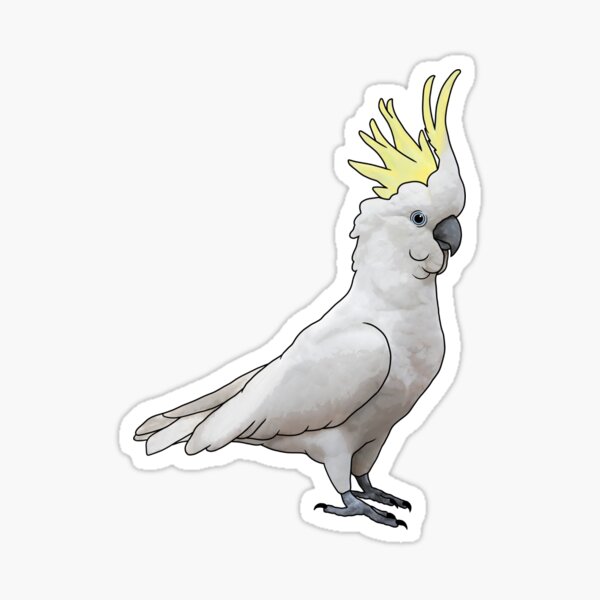 Item preview, Sulphur-crested Cockatoo designed and sold by Meowmaddie.