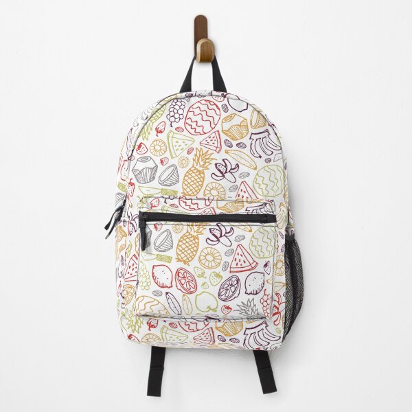 Item preview, Vector white fruits hand drawn doodle repeat pattern designed and sold by jamiesoondesign.