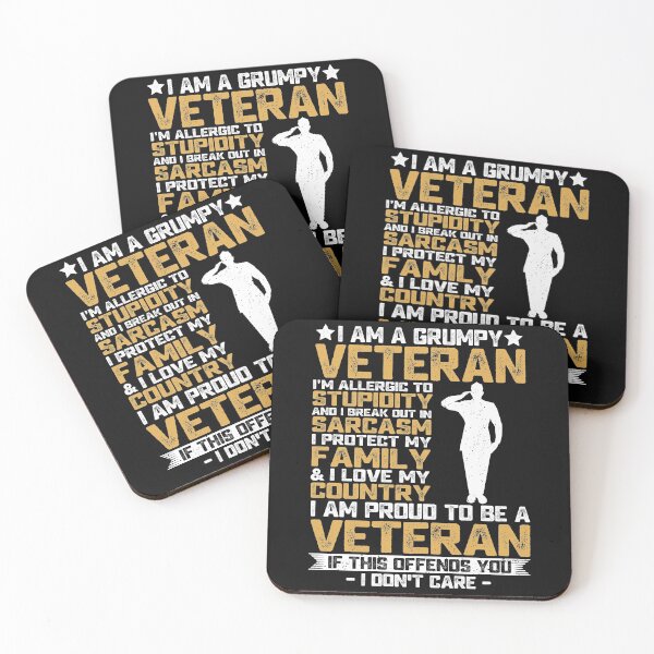 Item preview, I Am A Veteran Proud To Be A Veteran Patriotic Veterans Day Funny Sarcastic Quotes designed and sold by alenaz.
