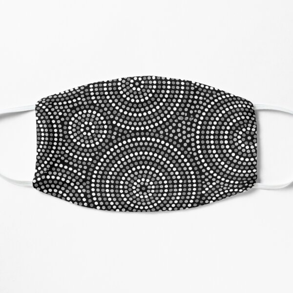Dot art aboriginal Australian abstract art Flat Mask