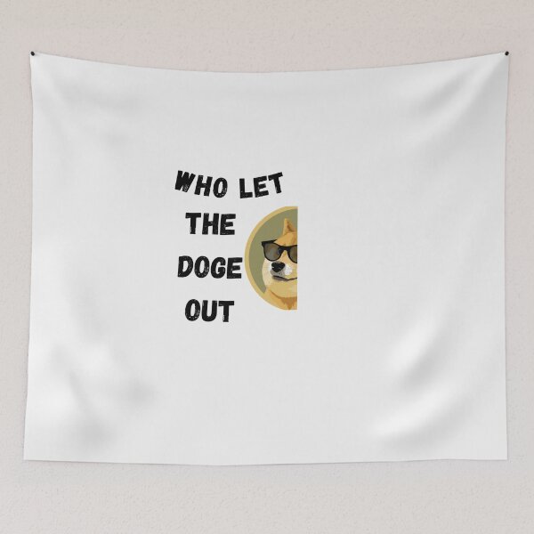 Item preview, Who let the doge out Dogecoin HODL designed and sold by 77ART.