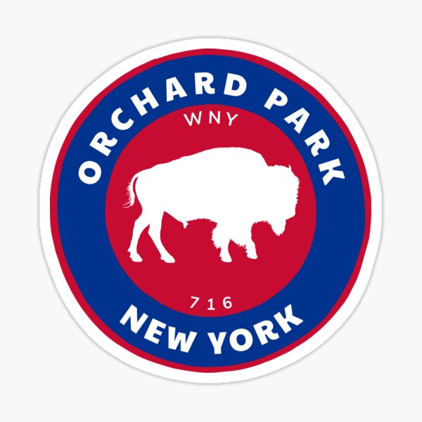 Item preview, Orchard Park New York - NY Badge with a Buffalo, Western New York, 716 Roundlet designed and sold by palmettodigital.
