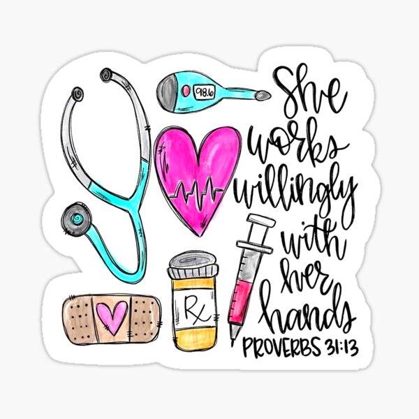 Item preview, Nurse - She works willingly with her hands  designed and sold by LeHongTien.
